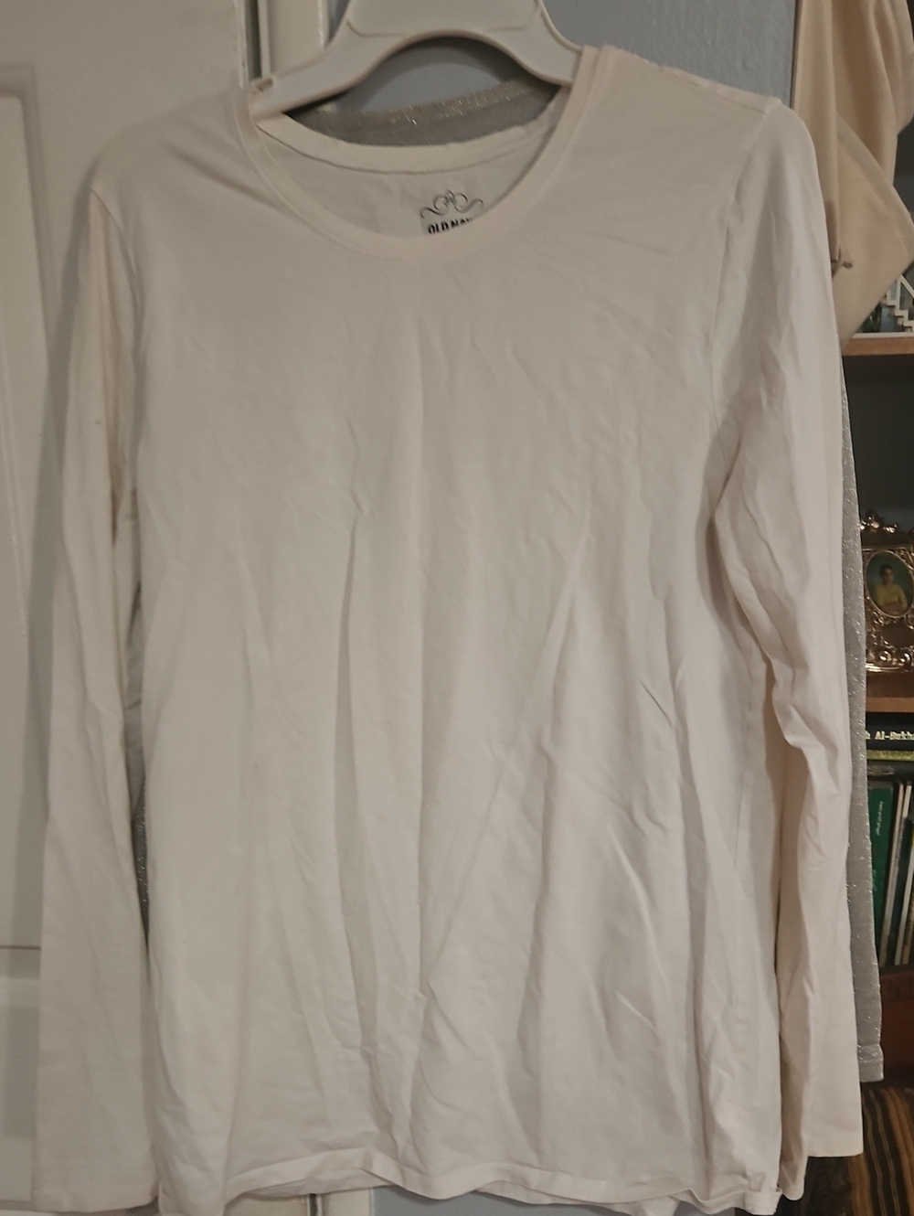 Old Navy Long-Sleeve Crewneck Top - Light Cream